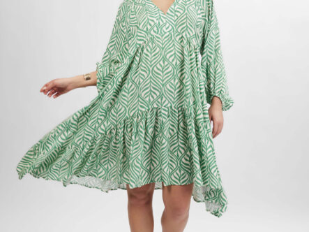 فستان نسائي قصير معرق