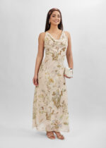 ⁦فستان نسائي طويل معرق⁩ - الصورة ⁦2⁩