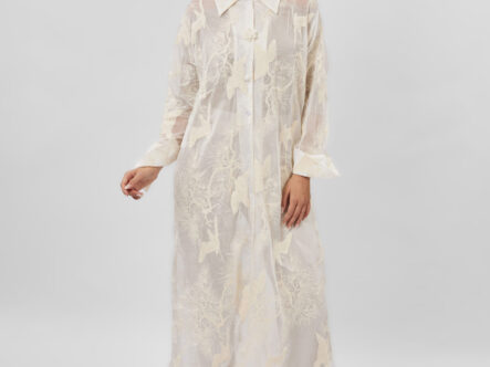 Women Embroidery Decor Long Dress