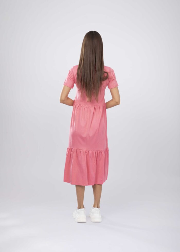 Women Ruffled Plain Dress - Image 2
