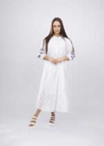 Women Embroidery Decor Long Dress