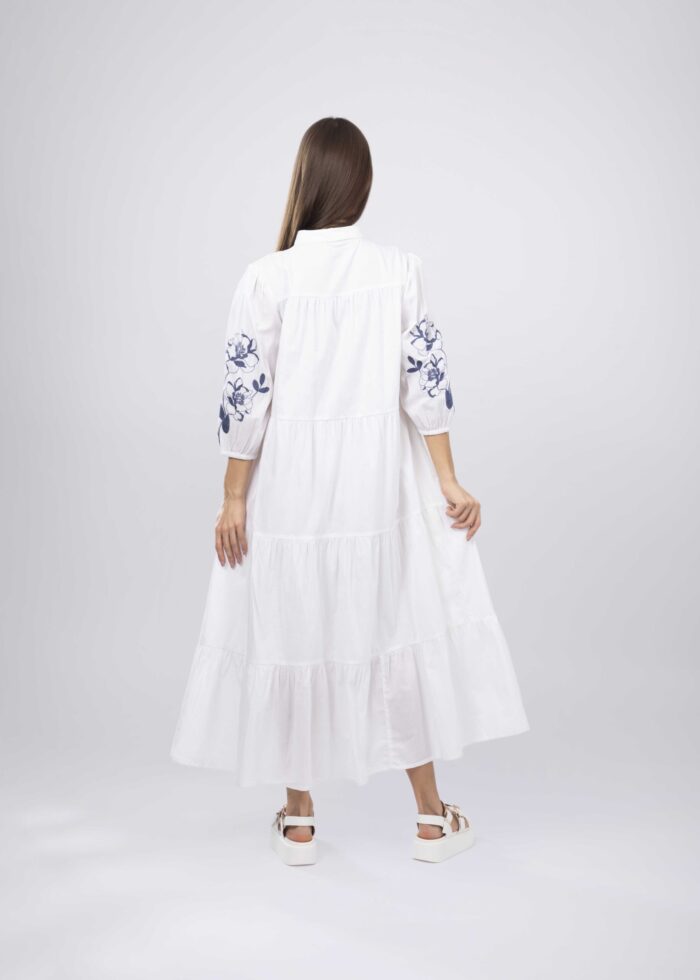 Women Embroidery Decor Long Dress - Image 3