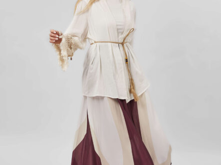Women Printed Pleated Long Skirt