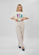 Women Drawings Printed T-Shirt - Image 2