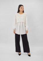 Women Crochet Design Blouse - Image 2