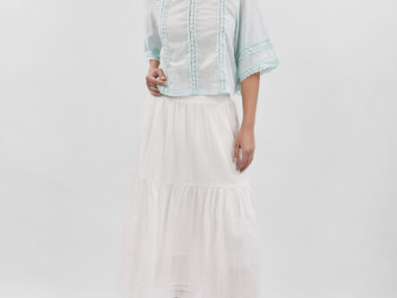 Women Embroidery Decor Blouse