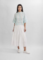 Women Embroidery Decor Blouse - Image 2