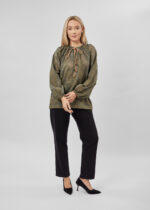 Women Embroidery Decor Blouse - Image 2