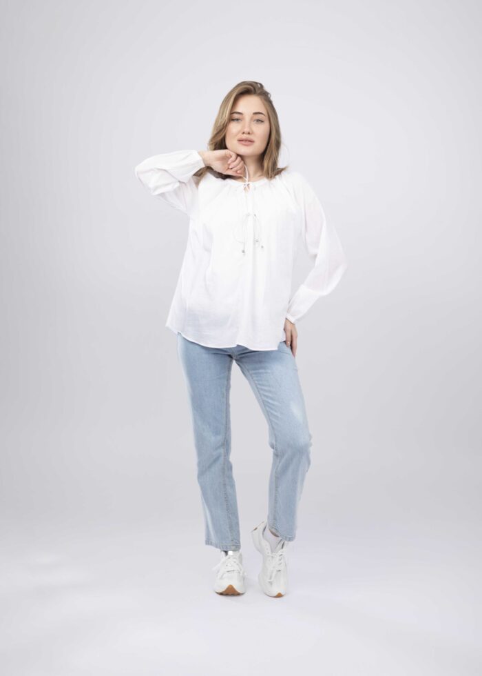 ⁦بلوزة نسائي سادة⁩ - الصورة ⁦1⁩
