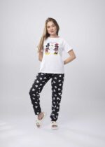 Women Mickey Mouse Printed Two-Pieces Pajama - Image 2