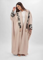 Women Printed Long Abaya - Image 3