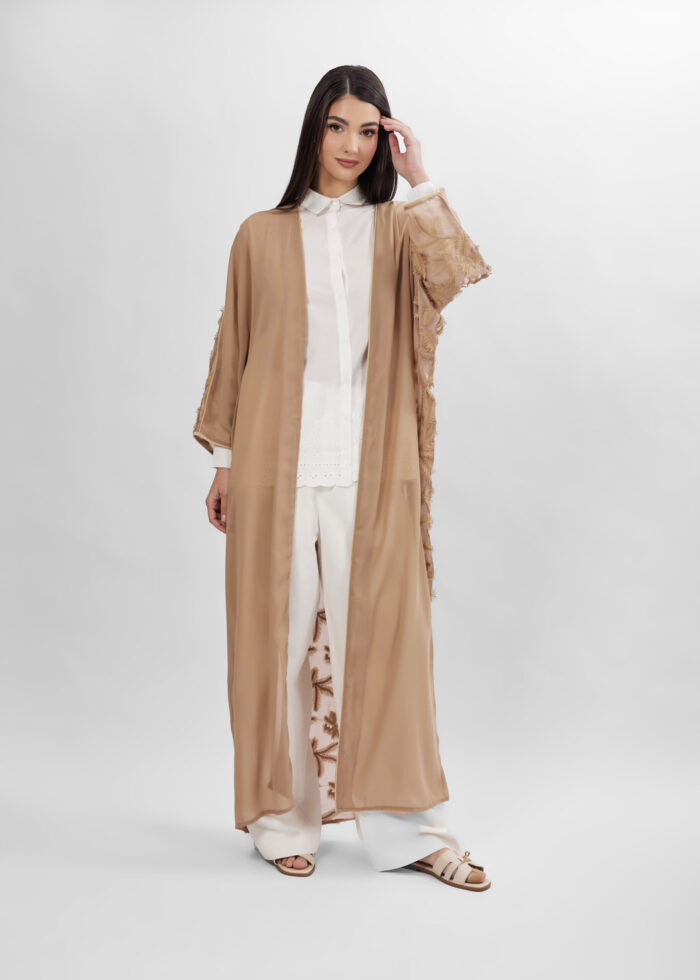 Women Embroidery Long Abaya - Image 2