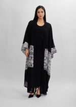 Women Printed Long Abaya - Image 2