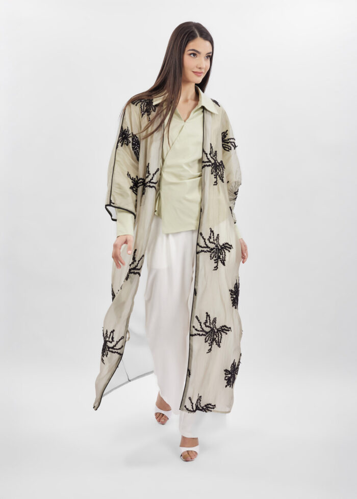 Women Embroidery Long Abaya - Image 1