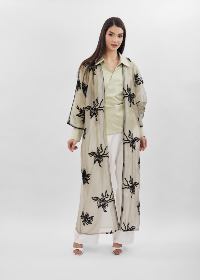 Women Embroidery Long Abaya - Image 2