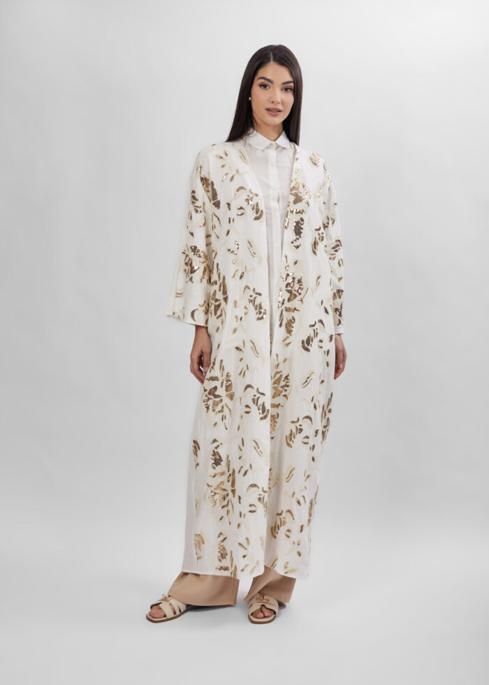 Women Embroidery Long Abaya - Image 1