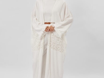 Women Crochet Design Abaya