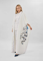 Women Printed Design Wide Abaya