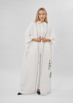Women Printed Design Wide Abaya - Image 2