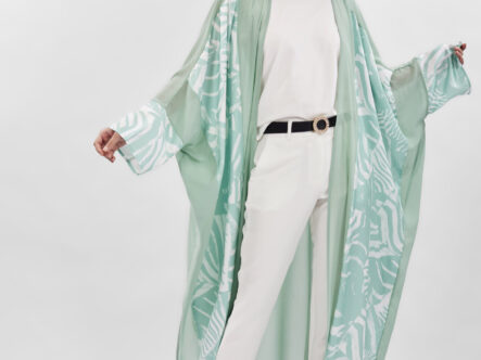 Women Printed Long Abaya