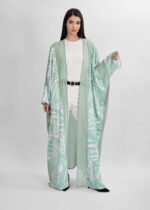 Women Printed Long Abaya - Image 2
