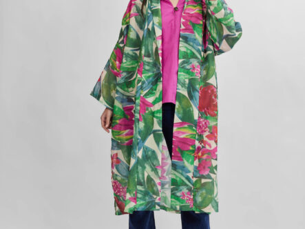 Women Printed Long Cardigan