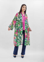 Women Printed Long Cardigan - Image 2