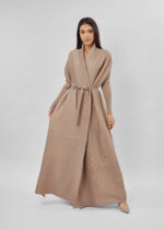 Women Pearls Decor Abaya