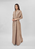 Women Pearls Decor Abaya - Image 2