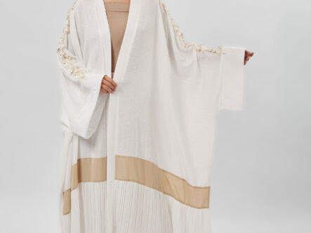 Women Ruffled Long Abaya