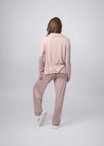 ⁦بيجامة نسائي قطعتين سادة⁩ - الصورة ⁦3⁩