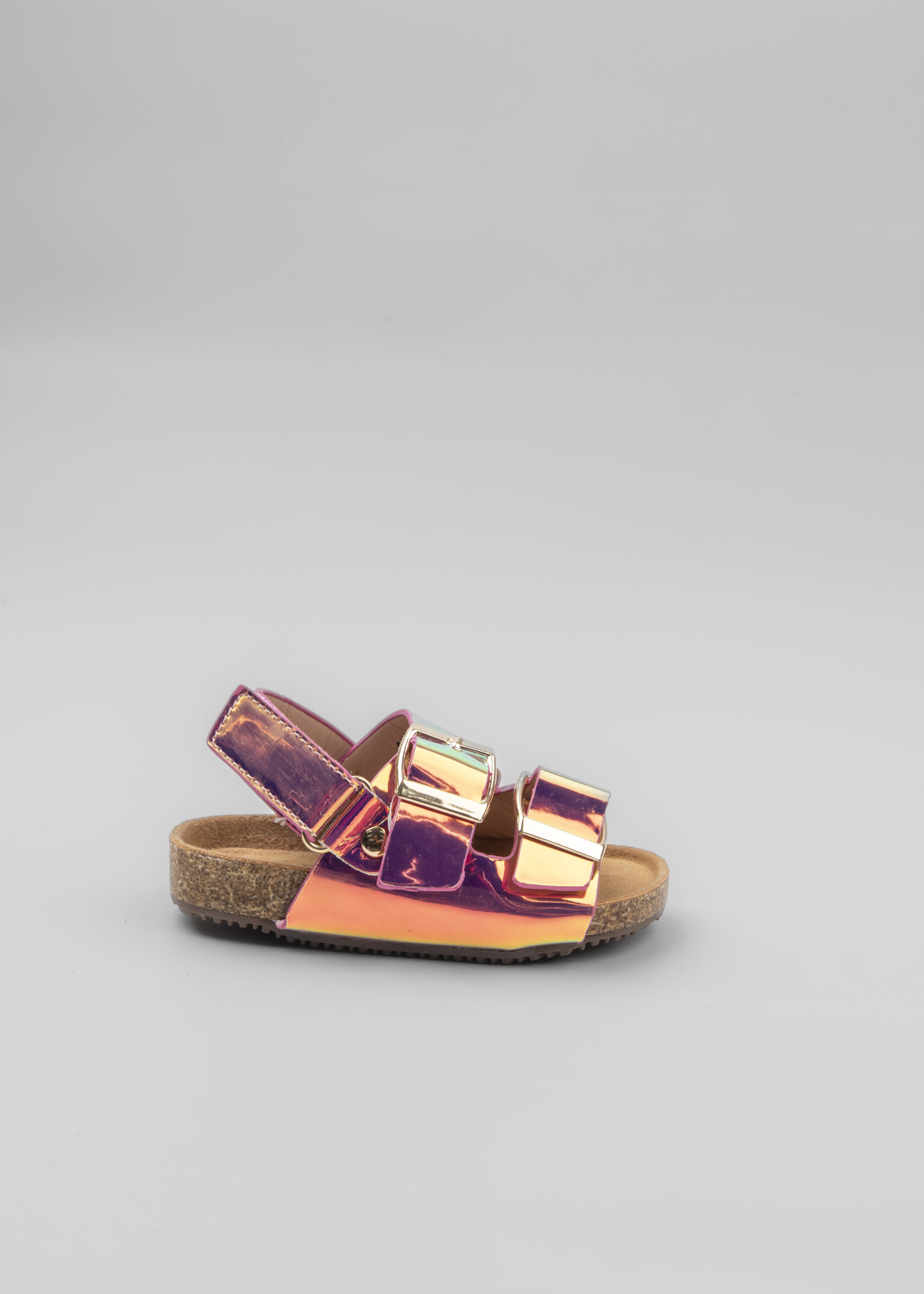 6125413008414-a صندل أطفال بناتي جلد لامع - الصورة 1