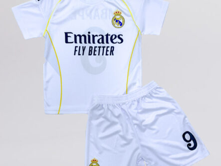 طقم أطفال ولادي فريق ريال مدريد “Mpappe 9” قطعتين