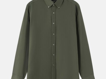 Men Plain Regular-Fit Shirt