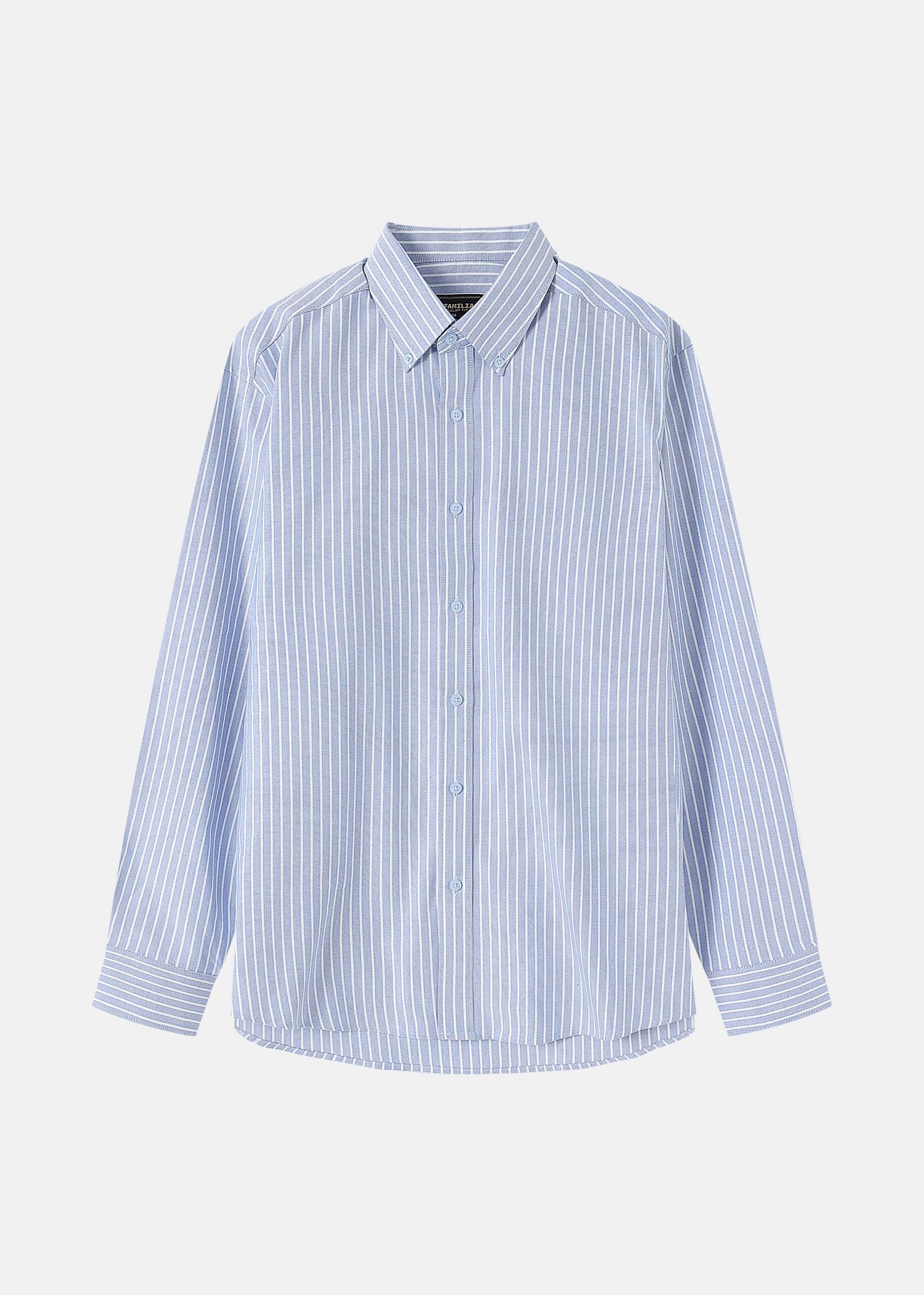 6225104009105-a Men Striped Regular-Fit Shirt - Image 1
