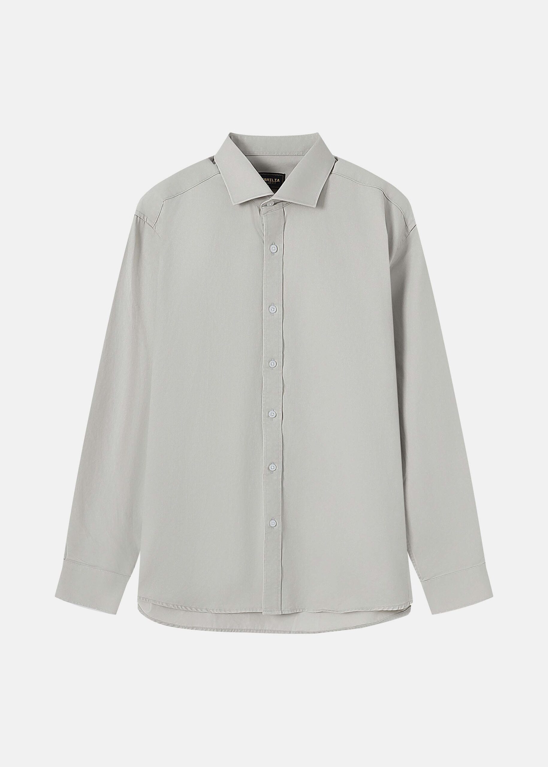 6225104009903-a Men Plain Regular-Fit Shirt - Image 1