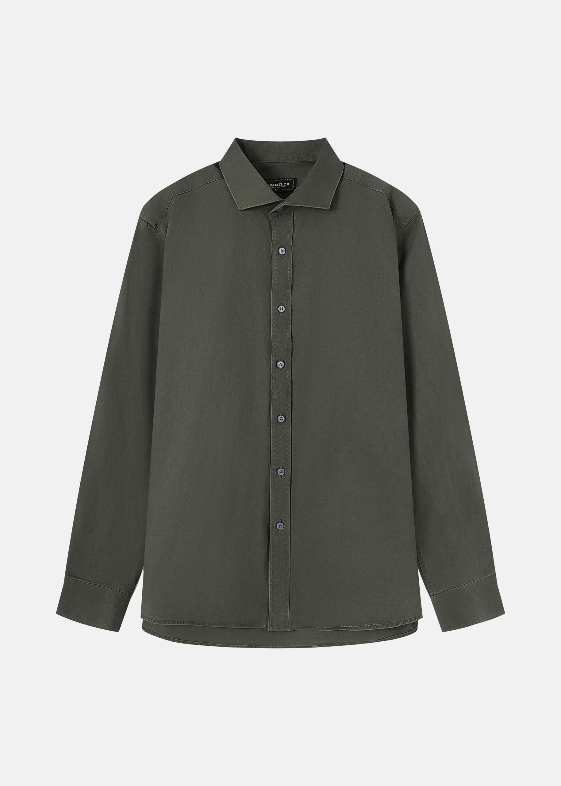 6225104010023-a Men Plain Regular-Fit Shirt - Image 1