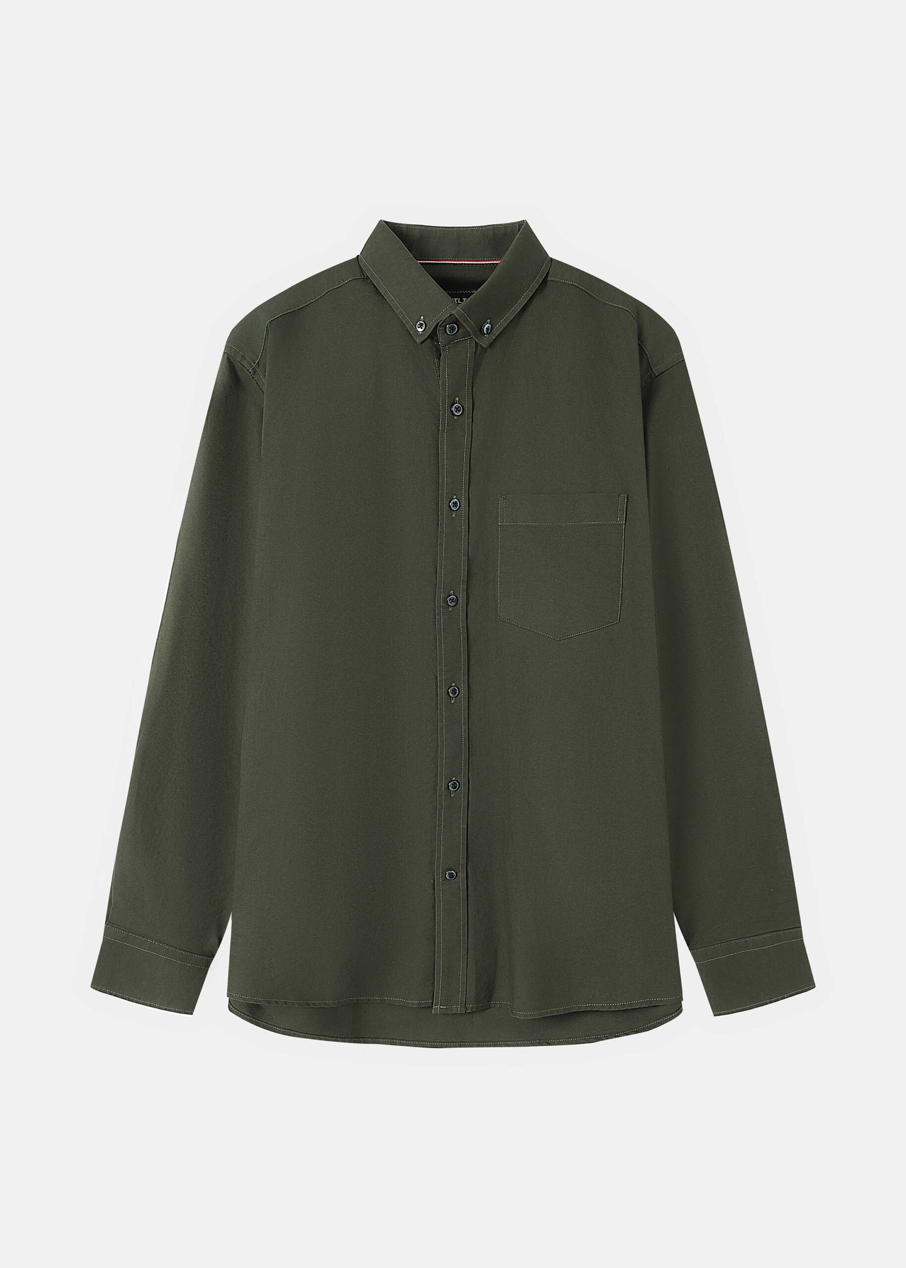 6225104010423-a Men Plain Regular-Fit Shirt - Image 1