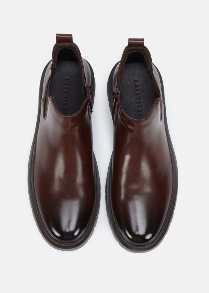 Men Leather Ankle Boots - Image 4