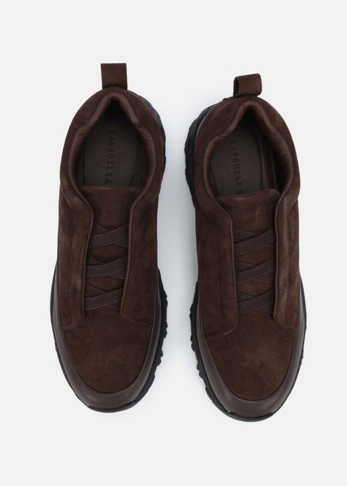 Men Leather and Suede Sport Shoes - Image 4