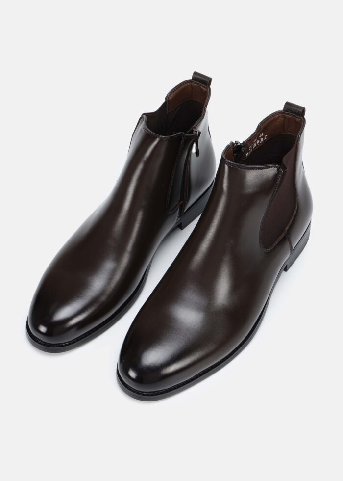 Men Leather Formal Boots - Image 2