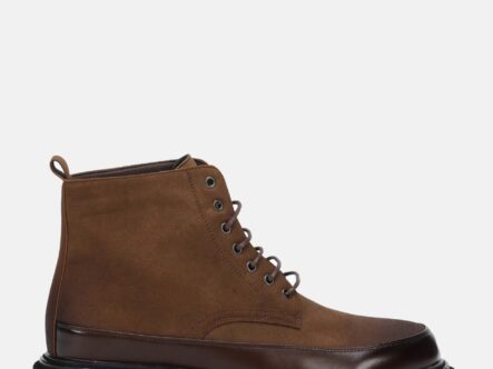 Men Leather and Suede Ankle Boots