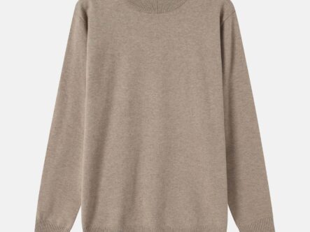 Men Mock-Neck Plain Blouse