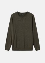 Men Knitted Fabric Plain Blouse