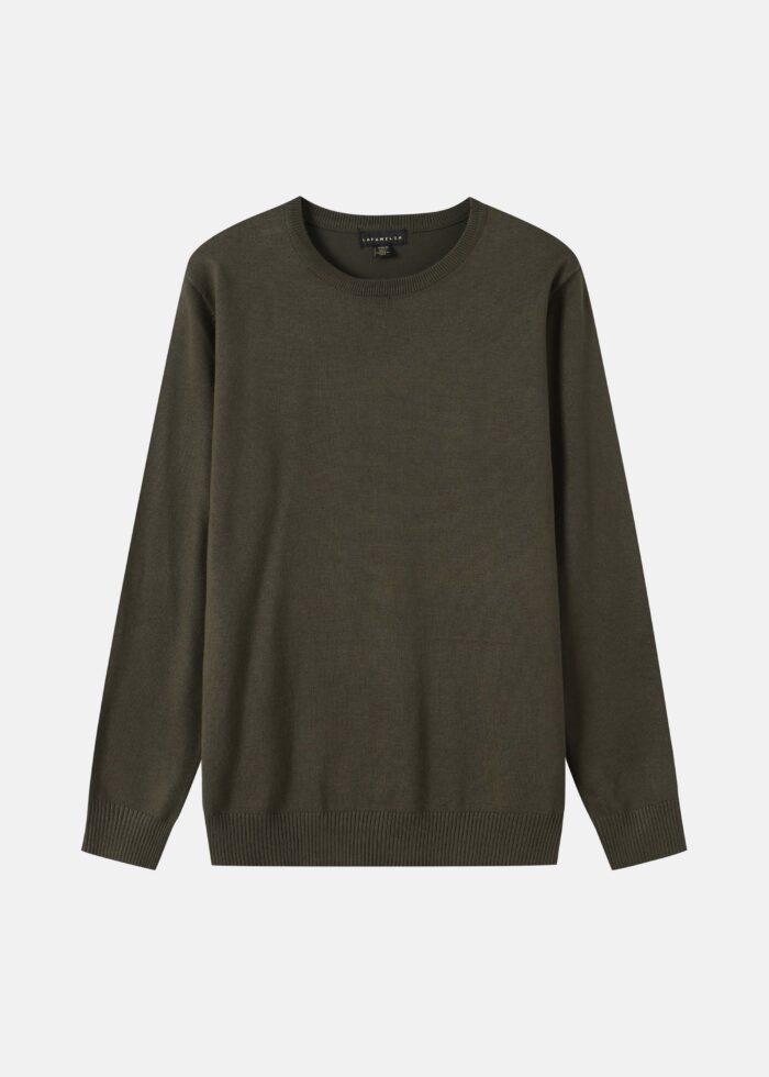 Men Knitted Fabric Plain Blouse - Image 1