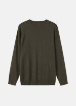 Men Knitted Fabric Plain Blouse - Image 6