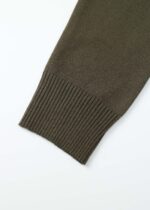 ⁦بلوزة رجالي سادة بياقة مرتفعة مثنية⁩ - الصورة ⁦5⁩