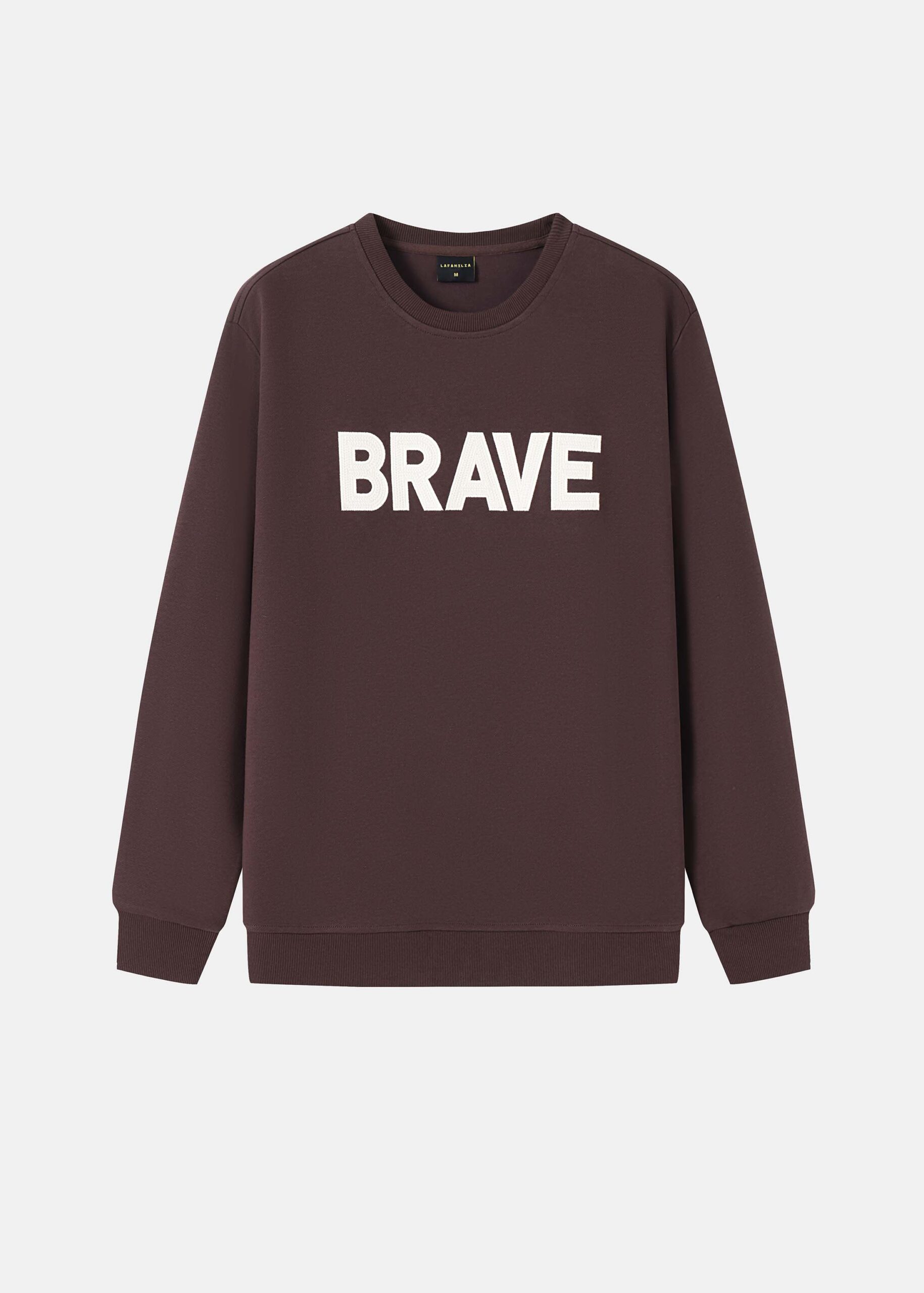 6225116004615-a سويتشيرت رجالي بطباعة "Brave" - الصورة 1