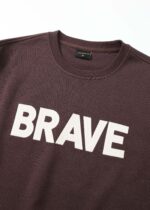 ⁦سويتشيرت رجالي بطباعة  "Brave"⁩ - الصورة ⁦2⁩