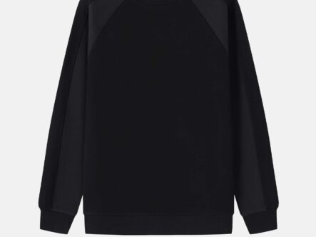 Men Mixed Fabric Sweatshirt